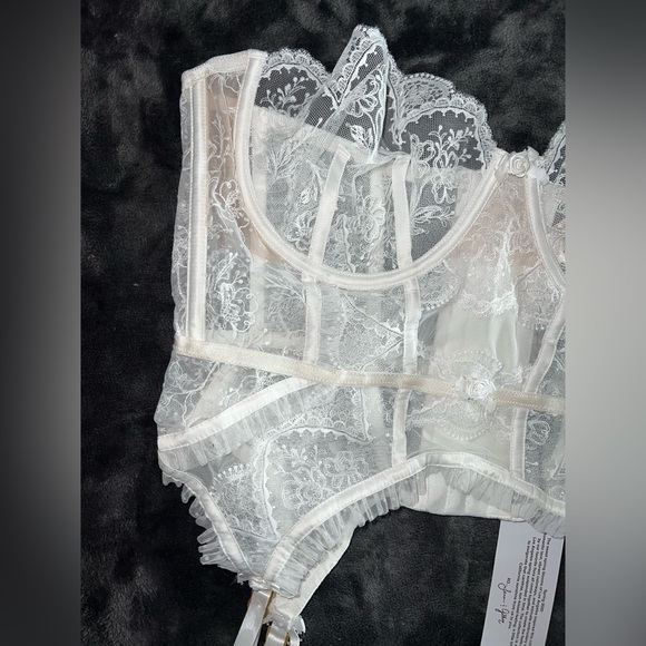 For Love and Lemons Forever Bridal Garter Bustier Size Large New with tags - Picture 5 of 12